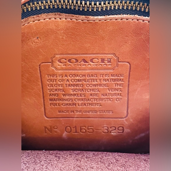 Vintage Coach Cognac Leather Canteen Bag - Picture 2 of 13